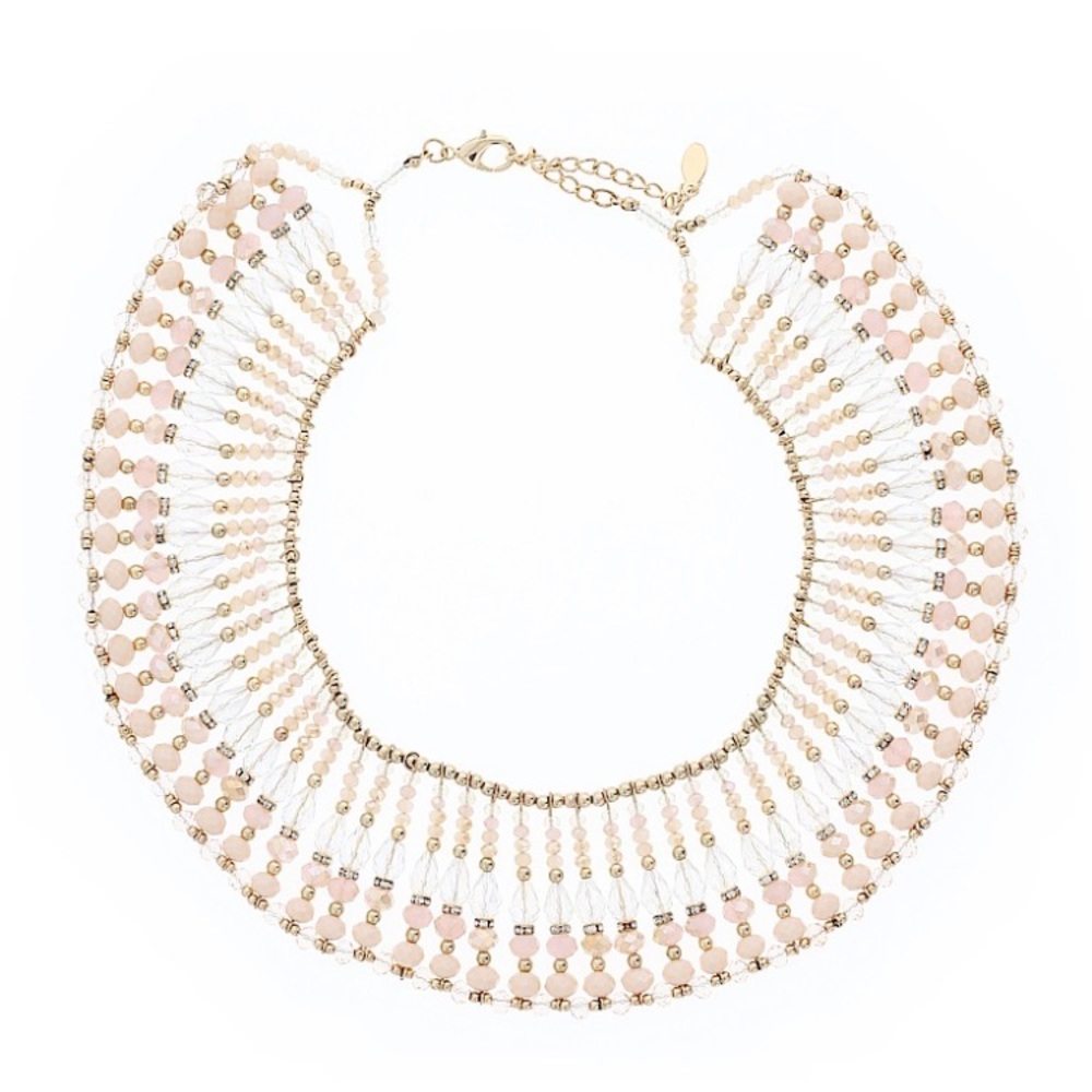 ❌SOLD❌ Pink & Gold Beaded Necklace